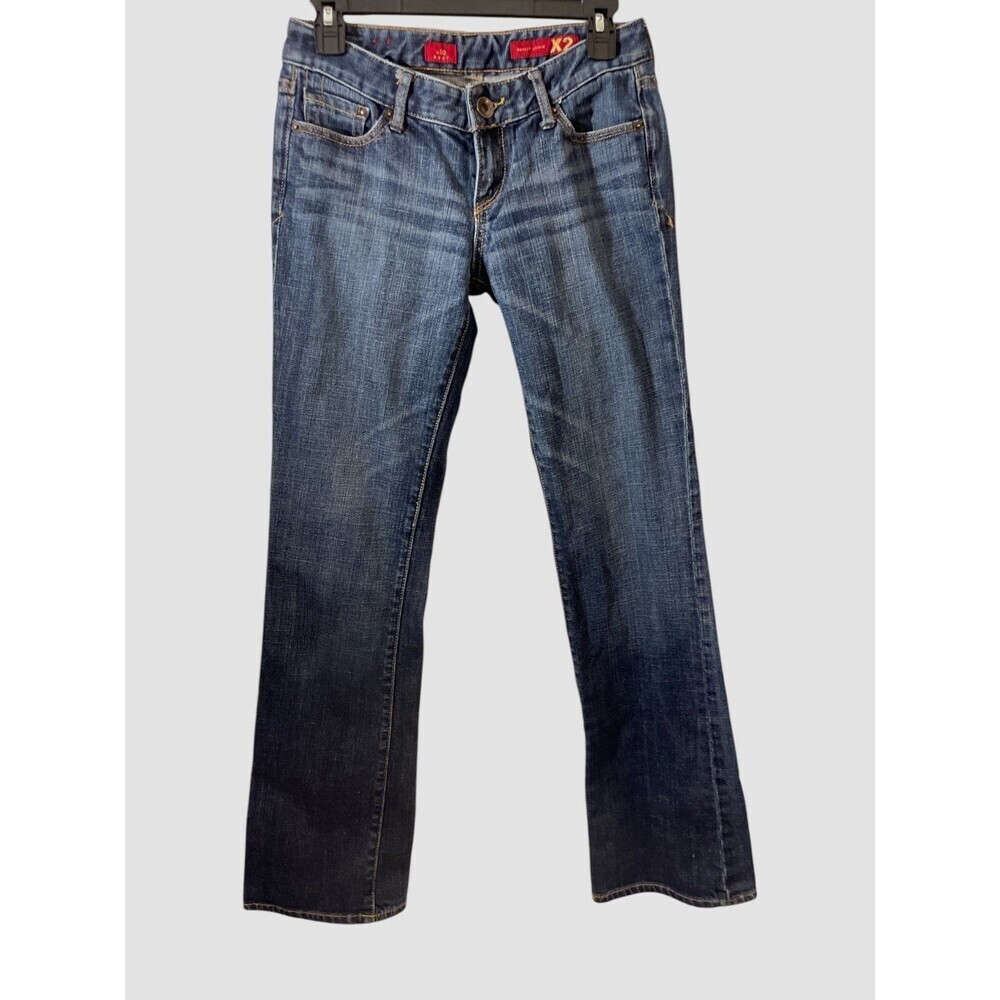 X2 Quality Denim Low Rise w10 Boot Cut Jeans Size 2 Long
